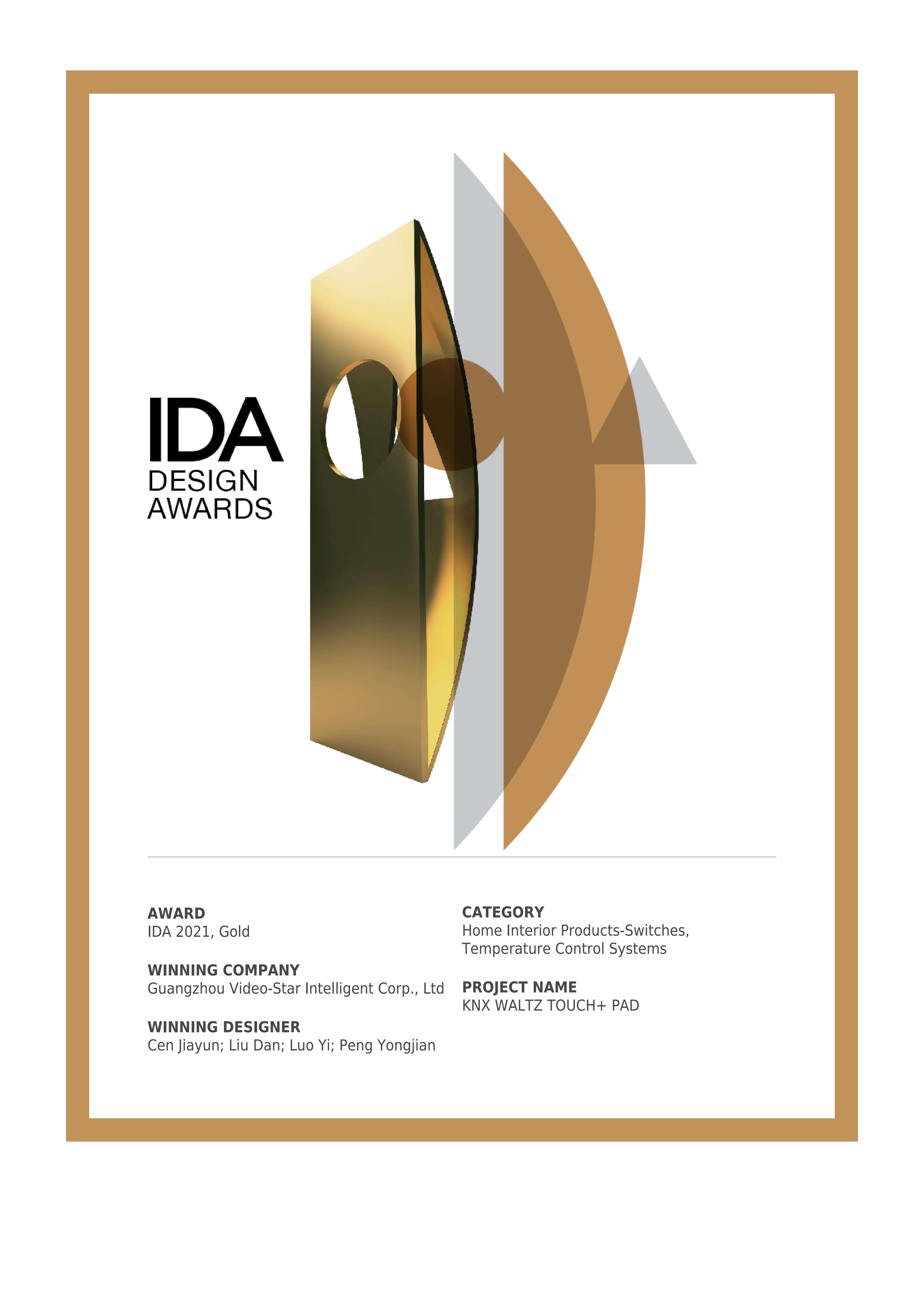 華爾茲美國IDA金獎(jiǎng)